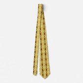 Mid-Century Modern Diamonds, Mustard Gold ネクタイ (裏面)