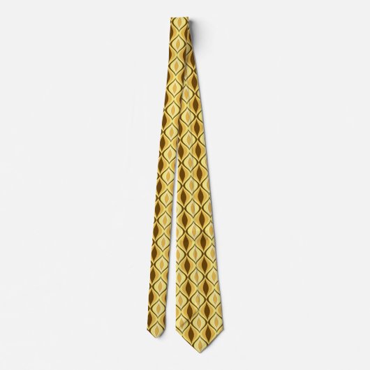 Mid-Century Modern Diamonds, Mustard Gold ネクタイ (裏面)