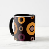 Mid-Century Modern Fall Geometric マグカップ (正面左)