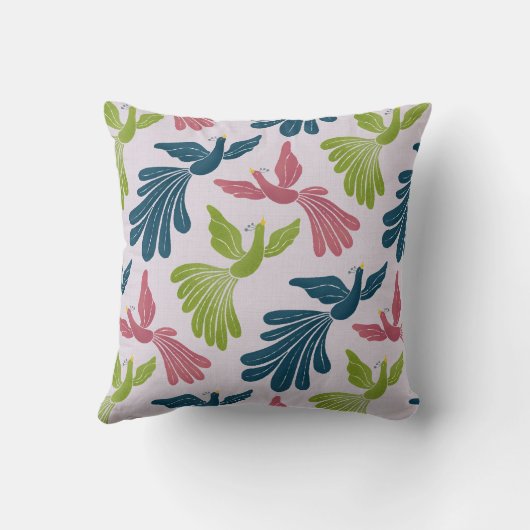 Mid-Century Modern Firebirds クッション (裏面)