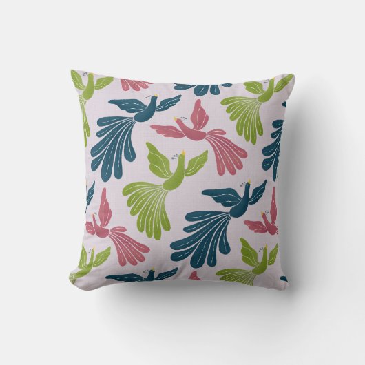 Mid-Century Modern Firebirds クッション (正面)