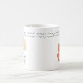 Mid Century Modern Floral Bible Verse Blessing Cof コーヒーマグカップ (中央)