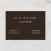 Mid Century Modern Floral Geometric 名刺 (裏面)