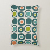 Mid Century Modern Garden Path Pattern アクセントクッション (裏面(縦))