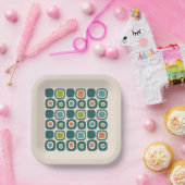 Mid Century Modern Garden Path Pattern ペーパープレート (パーティー)