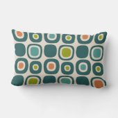 Mid Century Modern Garden Path Pattern ランバークッション (裏面)