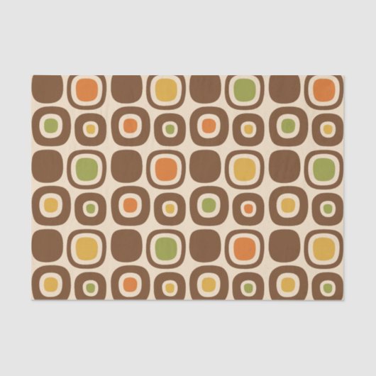 Mid Century Modern Garden Path Pattern 薄葉紙 (正面)