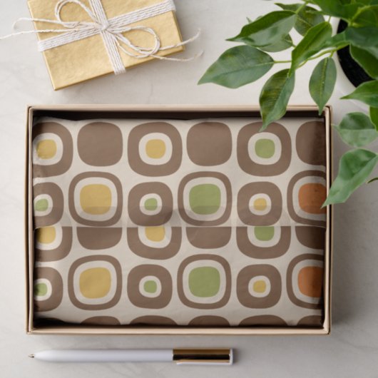 Mid Century Modern Garden Path Pattern 薄葉紙 (ギフト)