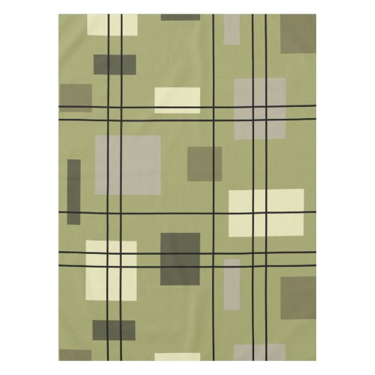 Mid Century Modern Geometric 18 テーブルクロス (正面)