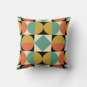 Mid Century Modern Geometric Abstract クッション (裏面)