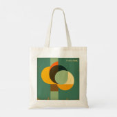Mid Century Modern Geometric Abstract Art トートバッグ (裏面)