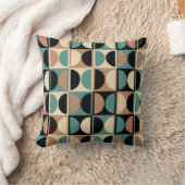 Mid Century Modern Geometric Abstract Pattern クッション (ブランケット)