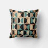 Mid Century Modern Geometric Abstract Pattern クッション (裏面)