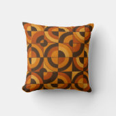 Mid Century Modern Geometric Abstract Pattern クッション (正面)