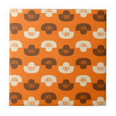 Mid Century Modern Geometric Abstract Pattern タイル (正面)