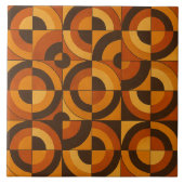 Mid Century Modern Geometric Abstract Pattern タイル (正面)