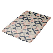 Mid Century Modern Geometric Abstract Pattern バスマット (アングル)