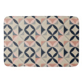 Mid Century Modern Geometric Abstract Pattern バスマット (正面)