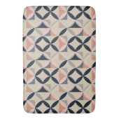 Mid Century Modern Geometric Abstract Pattern バスマット (正面縦)