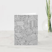 Mid Century Modern Geometric Arch Black White カード (正面)