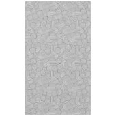 Mid Century Modern Geometric Arch Black White テーブルクロス (正面)