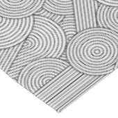 Mid Century Modern Geometric Arch Black White テーブルクロス (アングル)