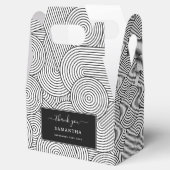 Mid Century Modern Geometric Arch Black White フェイバーボックス (オープン)