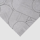 Mid Century Modern Geometric Arch Black White 薄葉紙 (詳細)