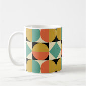 Mid Century Modern Geometric Design コーヒーマグカップ (左)