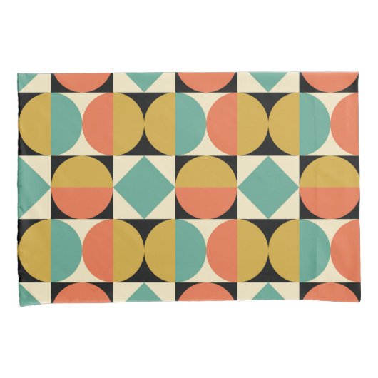 Mid Century Modern Geometric Design 枕カバー (正面右)