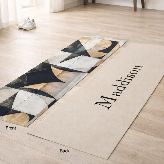 Mid-century Modern Geometric Name ヨガマット