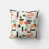 Mid-Century Modern Geometric Pattern クッション (正面)