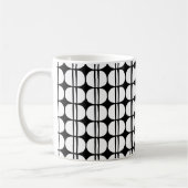 Mid Century Modern Geometric Pattern コーヒーマグカップ (左)
