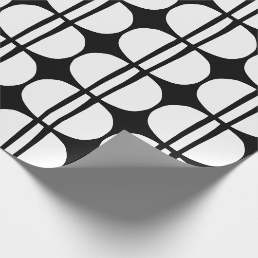 Mid Century Modern Geometric Pattern ラッピングペーパー (角)