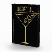 Mid Century Modern Gold 2 Olive Martini フォトブロック (右)