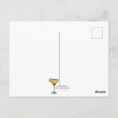 Mid Century Modern Gold 2 Olive Martini ポストカード (裏面)