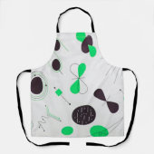 Mid Century Modern Green Physics  エプロン (正面)