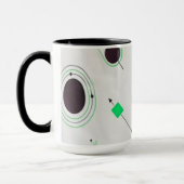 Mid Century Modern Green Physics  マグカップ (左)