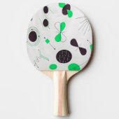 Mid Century Modern Green Physics  卓球ラケット (裏面)