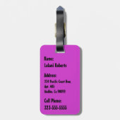 Mid-Century Modern Hawaiian Monstera Leaf  ラゲッジタグ (裏面縦)