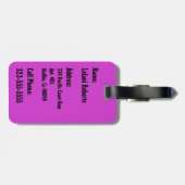 Mid-Century Modern Hawaiian Monstera Leaf  ラゲッジタグ (裏面横)