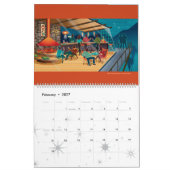 Mid-Century Modern Houses Calendar - Large カレンダー (2月 2027)
