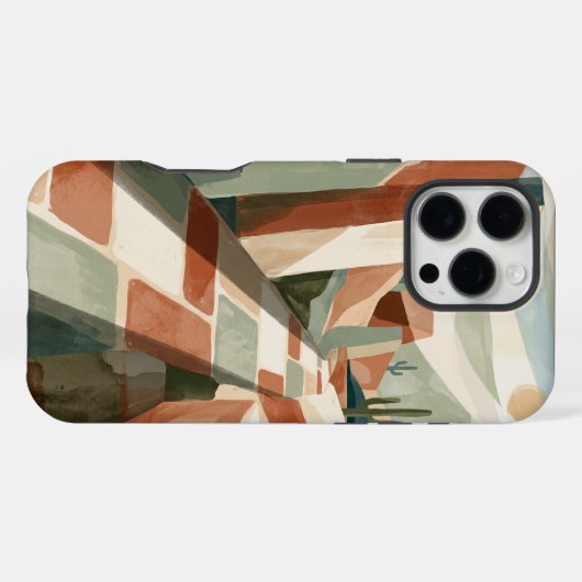 Mid-Century Modern iPhone 16 Pro Max Case iPhoneケース (裏面横)