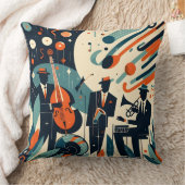 Mid Century Modern Jazz Age Trio クッション (ブランケット)