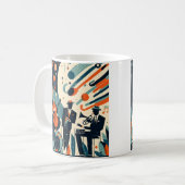 Mid Century Modern Jazz Age Trio コーヒーマグカップ (正面左)