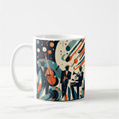 Mid Century Modern Jazz Age Trio コーヒーマグカップ (左)