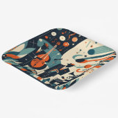 Mid Century Modern Jazz Age Trio ペーパープレート (傾斜あり)