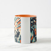 Mid Century Modern Jazz Age Trio マグカップ (中央)