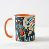 Mid Century Modern Jazz Age Trio マグカップ (左)