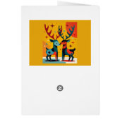 Mid-Century Modern Kitschy Christmas Reindeer  (裏面)